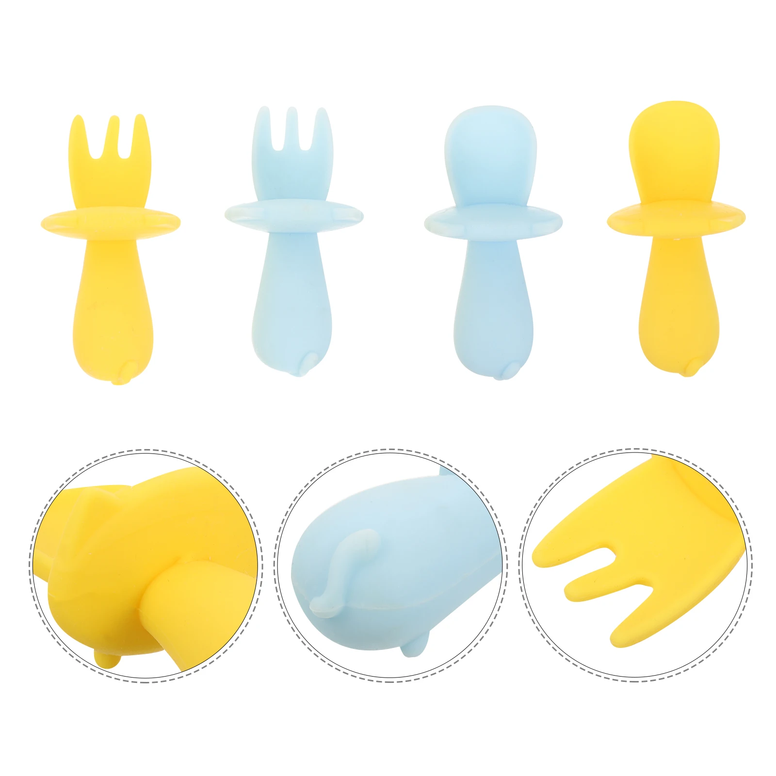 2 шт., силиконовая мягкая ложка, детские ложки для малышей, вилка для младенцев, посуда, гель для еды, обеденные принадлежности, обучение кормлению, безопасная, гладкая 
2 шт., силиконовая мягкая ложка, детские ложки для малышей, вилка для младенцев, посуда, гель для еды, обеденные принадлежности, обучение кормлению, безопасная, гладкая