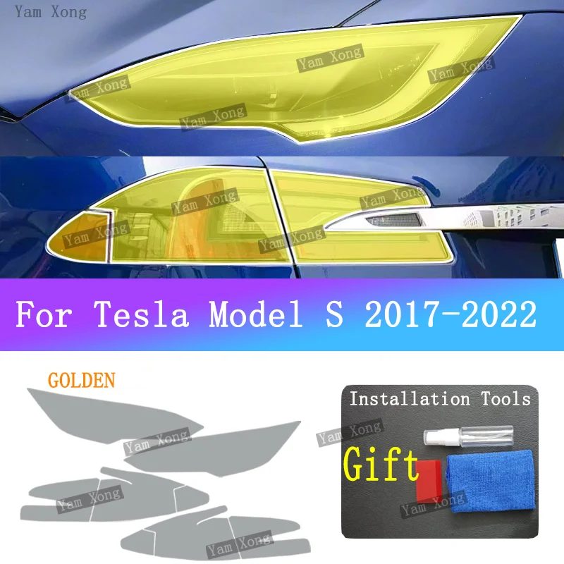 For Tesla Model S Car Exterior Front Lamp Tail Transparent Protective scratch Headlight Taillight Light Black Anti-Scratch Film
For Tesla Model S Car Exterior Front Lamp Tail Transparent Protective scratch Headlight Taillight Light Black Anti-Scratch Film
