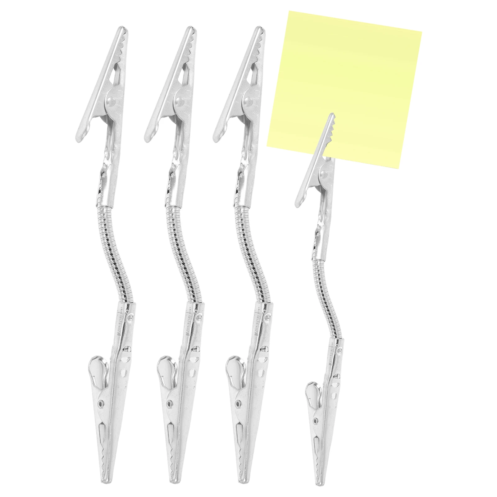 4pcs Creative Double-head Memo Holder with Flexible Long Hose for Photo Cards Metal Alligator Clips Table Notes Place Crafts
4pcs Creative Double-head Memo Holder with Flexible Long Hose for Photo Cards Metal Alligator Clips Table Notes Place Crafts