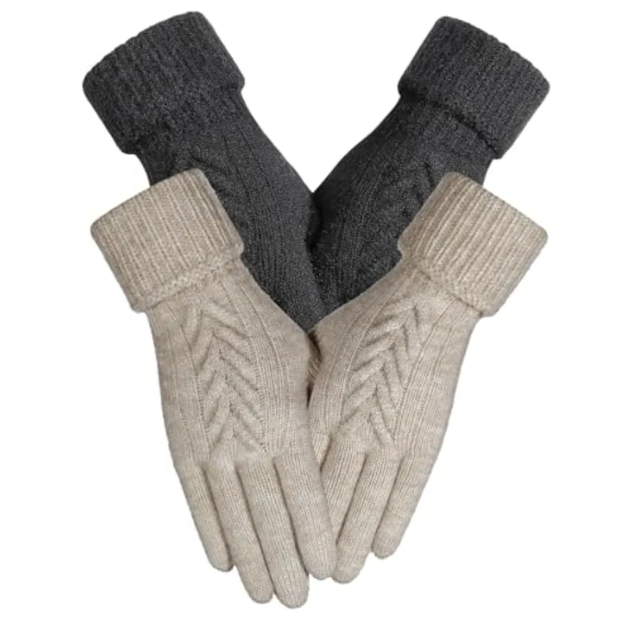 Achiou Women Winter Gloves, Touch Screen Texting Gloves, Elastic Soft Warm Knit Lined, One Size
Achiou Women Winter Gloves, Touch Screen Texting Gloves, Elastic Soft Warm Knit Lined, One Size