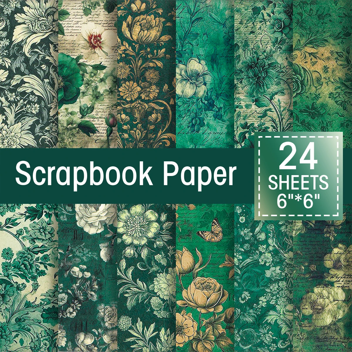 24Pcs Retro Floral Pattern Scrapbook Paper,Art Decorative Craft Gift Wrapping Paper,DIY Photo Album Background Party Decoration
24Pcs Retro Floral Pattern Scrapbook Paper,Art Decorative Craft Gift Wrapping Paper,DIY Photo Album Background Party Decoration