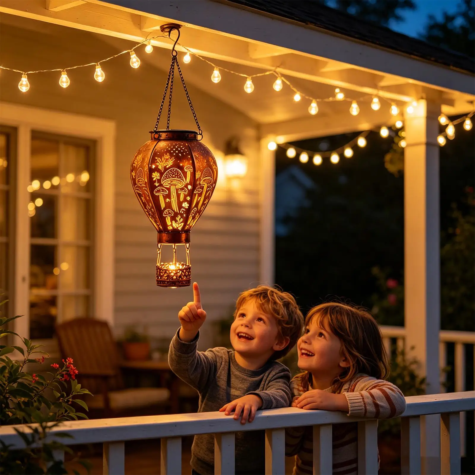 Hot Air Balloon Solar Light Metal Waterproof Hummingbird And Mushroom Light Hot Air Balloon Decorations For Patio Fence Path
Hot Air Balloon Solar Light Metal Waterproof Hummingbird And Mushroom Light Hot Air Balloon Decorations For Patio Fence Path