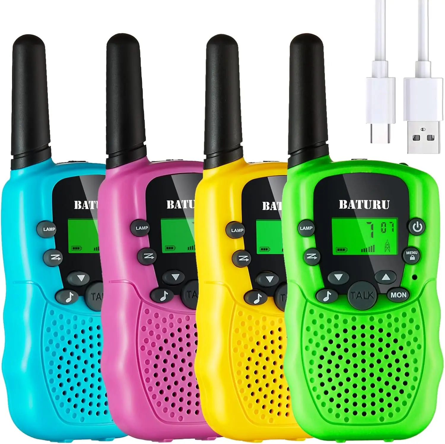 Kids Walkie Talkies 4 Pack, 3-Mile Range with Clear Sound, Rechargeable Outdoor Toys for Boys and Girls
Kids Walkie Talkies 4 Pack, 3-Mile Range with Clear Sound, Rechargeable Outdoor Toys for Boys and Girls