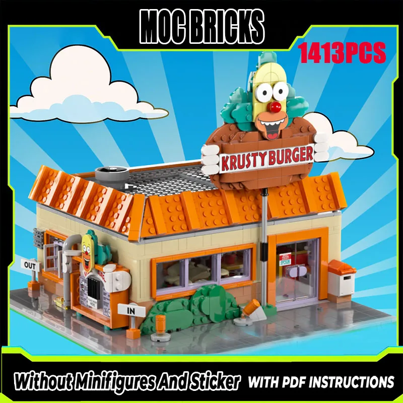 2025 New Moc Building Blocks Street View Model Architecture Burger Restaurant Modular Building Blocks Gift Toys DIY Assembly Set
2025 New Moc Building Blocks Street View Model Architecture Burger Restaurant Modular Building Blocks Gift Toys DIY Assembly Set