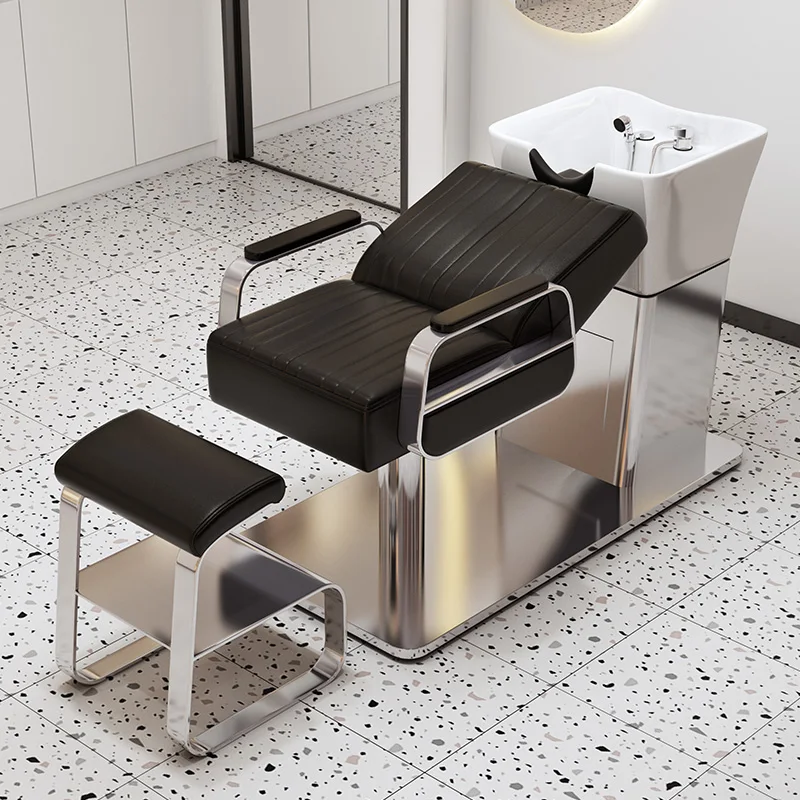 Electric Pink Hair Salon Shampoo Chair with Washing Basin Modern Design for Barber Shop or Bathroom
Electric Pink Hair Salon Shampoo Chair with Washing Basin Modern Design for Barber Shop or Bathroom