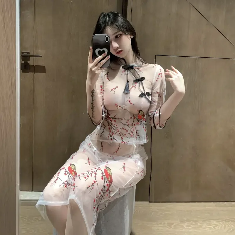 Сексуальное сетчатое платье Babydolls Cheongsam с древними кисточками Qipao, униформа, сексуальное женское белье, пижамы, костюмы для косплея
Сексуальное сетчатое платье Babydolls Cheongsam с древними кисточками Qipao, униформа, сексуальное женское белье, пижамы, костюмы для косплея