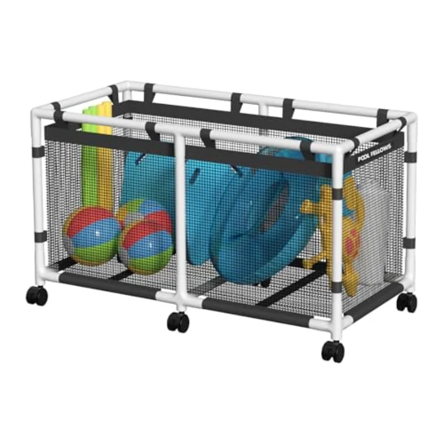 Pool Storage Bin, 90 Gallons, Polyethylene, Blue, Heavy-Duty Mesh Organizer for Swimming Equipment, Noodles, Toys, Floats, Towe
Pool Storage Bin, 90 Gallons, Polyethylene, Blue, Heavy-Duty Mesh Organizer for Swimming Equipment, Noodles, Toys, Floats, Towe