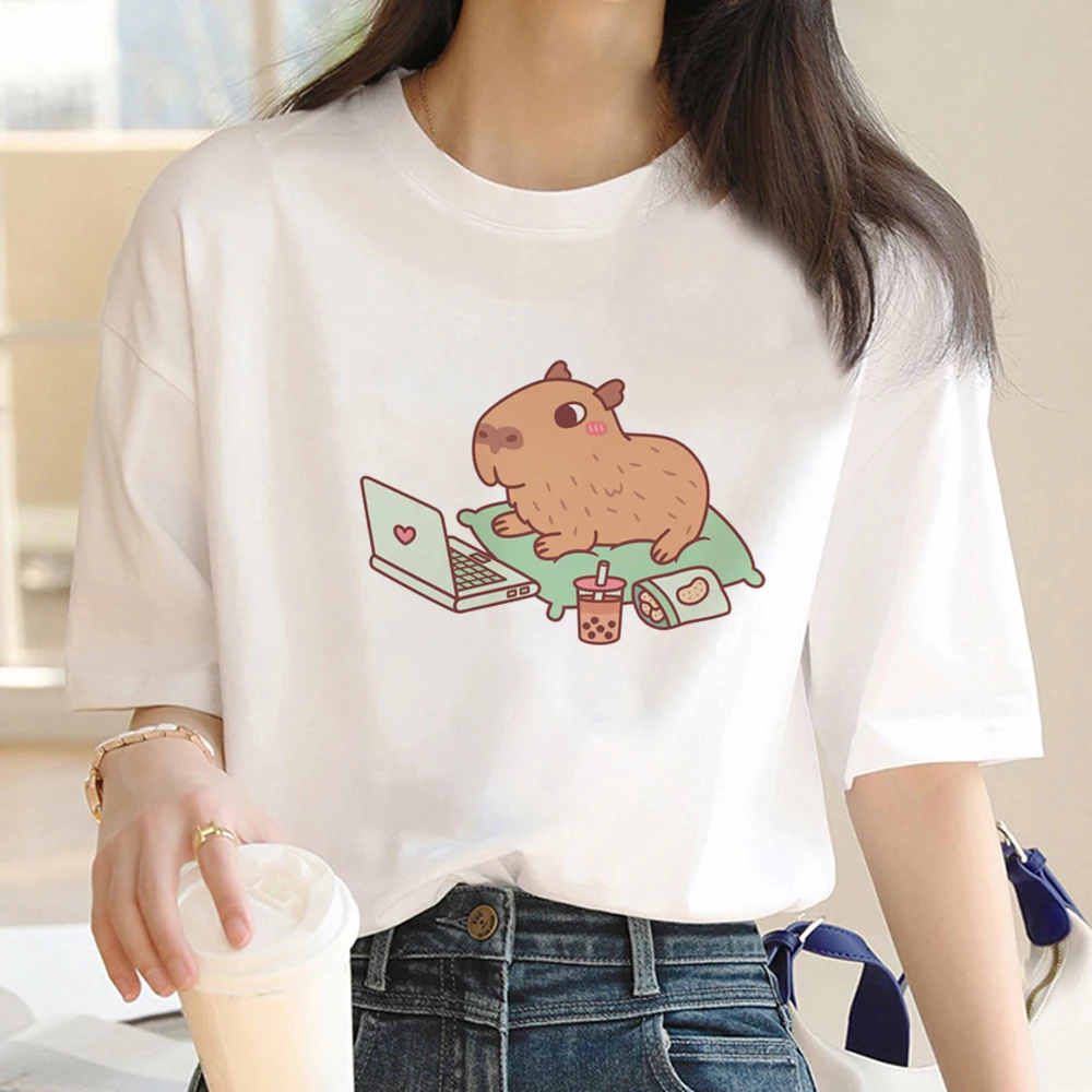 Capybara t-shirts women harajuku streetwear summer tshirt girl anime Japanese clothes
Capybara t-shirts women harajuku streetwear summer tshirt girl anime Japanese clothes