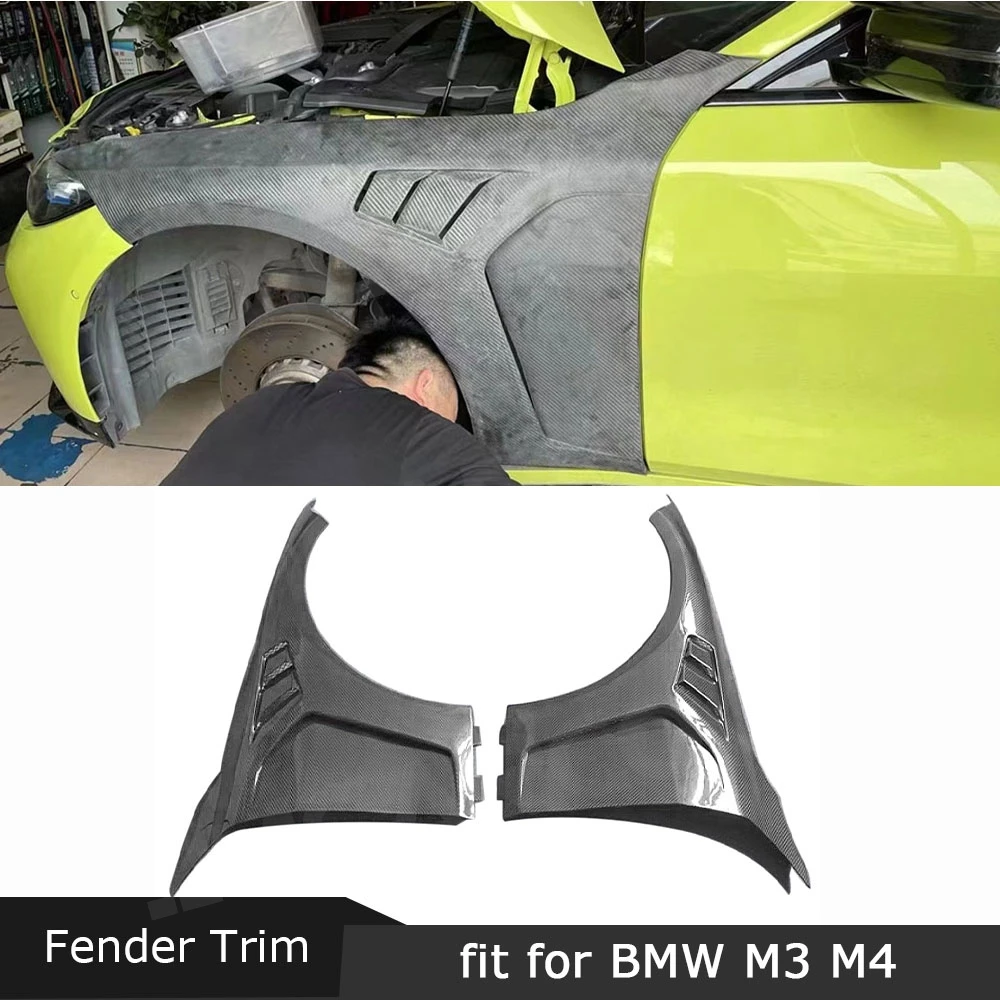 JMCARCOOL Dry Carbon Fiber Car Front Exterior Side Fender Vents Trim Cover Body Kits For BMW G80 M3 G82 G83 M4 21+
JMCARCOOL Dry Carbon Fiber Car Front Exterior Side Fender Vents Trim Cover Body Kits For BMW G80 M3 G82 G83 M4 21+