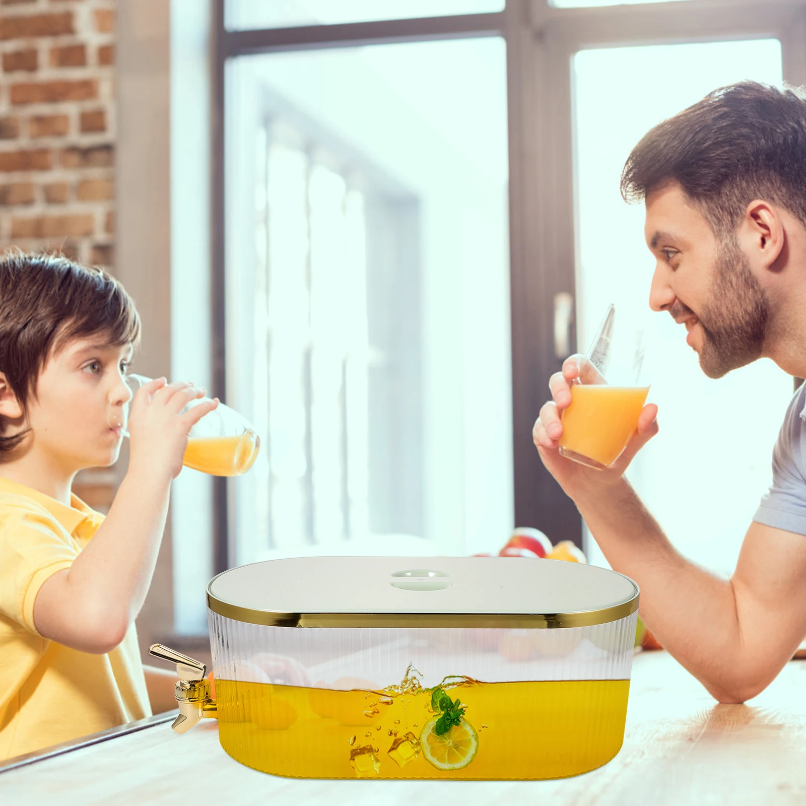 Clear Drink Dispenser with Spigot Large Capacity Beverage Container for Juice Tea Airtight Freshness Leakproof for Home
Clear Drink Dispenser with Spigot Large Capacity Beverage Container for Juice Tea Airtight Freshness Leakproof for Home