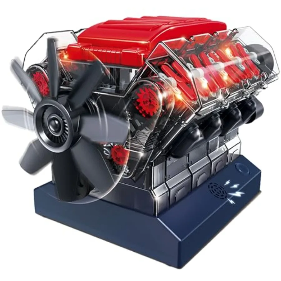 Combustion Model Kit for STEM Education: Visible Working Mini Kit in Red Metal, 270 Parts, Ideal for Adults Age 12+
Combustion Model Kit for STEM Education: Visible Working Mini Kit in Red Metal, 270 Parts, Ideal for Adults Age 12+