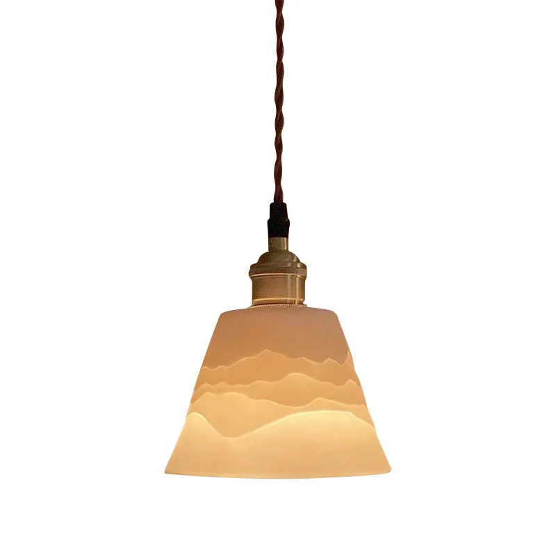 Retro bedroom bedside small chandelier Japanese zen homestay ceramic lamp aisle entrance restaurant bar
Retro bedroom bedside small chandelier Japanese zen homestay ceramic lamp aisle entrance restaurant bar