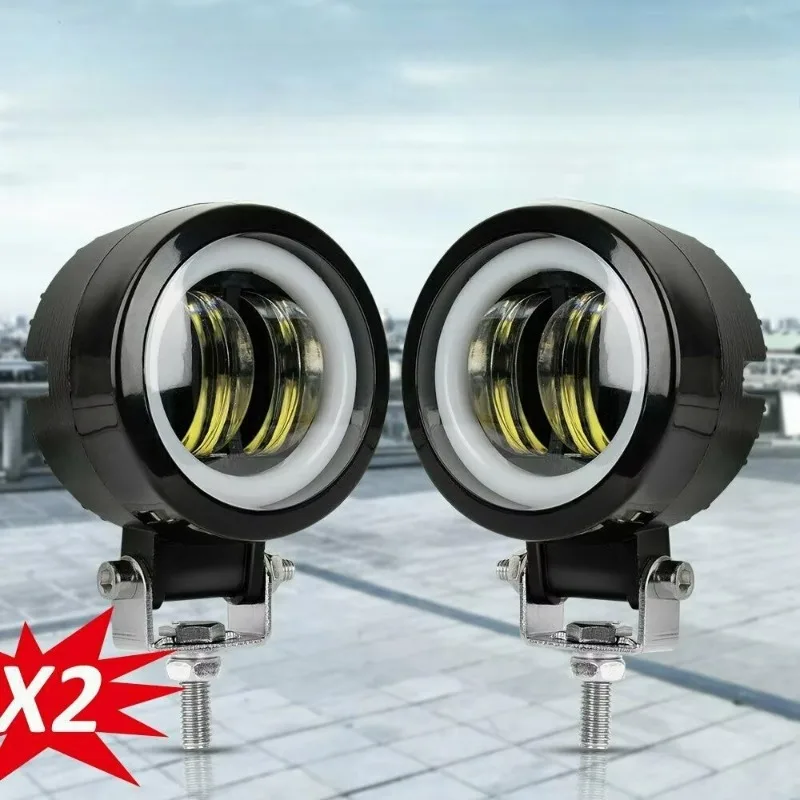 Hot For Popular Portable Spotlights Motorcycle Offroad Truck Driving Car Boat Work Light1/2PCS Waterproof Round Angel Eyes LED L
Hot For Popular Portable Spotlights Motorcycle Offroad Truck Driving Car Boat Work Light1/2PCS Waterproof Round Angel Eyes LED L