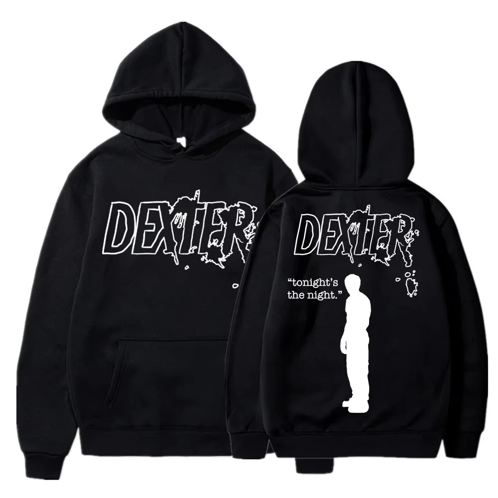 Толстовки TV Play Dexter Morgan Tonight's The Night, модные винтажные готические свитшоты для мужчин и женщин, свободные флисовые повседневные спортивные костюмы
Толстовки TV Play Dexter Morgan Tonight's The Night, модные винтажные готические свитшоты для мужчин и женщин, свободные флисовые повседневные спортивные костюмы