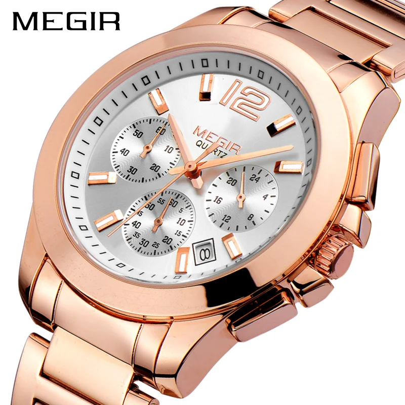 Creative MEGIR Sport Watch Men Top Brand Luxury Rose Gold Chronograph Quartz Men Military Wrist Watches Clock Relogio Masculino
Creative MEGIR Sport Watch Men Top Brand Luxury Rose Gold Chronograph Quartz Men Military Wrist Watches Clock Relogio Masculino