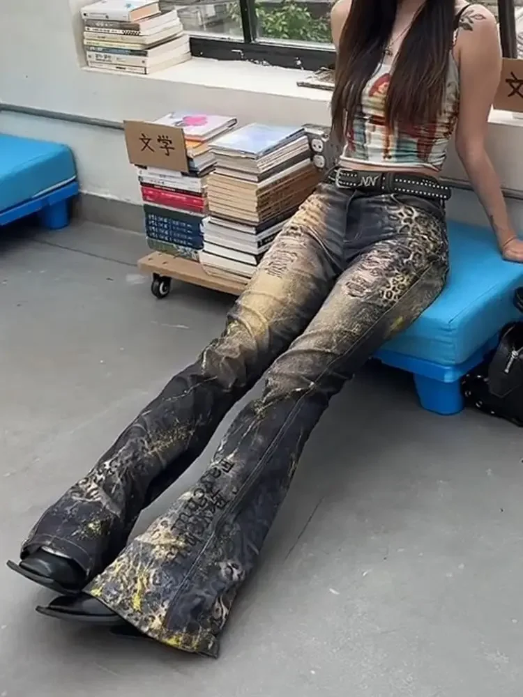 Уличная одежда, готические расклешенные джинсы Y2k, женские Harajuku, тройные рваные джинсовые брюки 2000-х годов, мешковатые брюки, винтажная одежда в стиле эмо, панталоны
Уличная одежда, готические расклешенные джинсы Y2k, женские Harajuku, тройные рваные джинсовые брюки 2000-х годов, мешковатые брюки, винтажная одежда в стиле эмо, панталоны