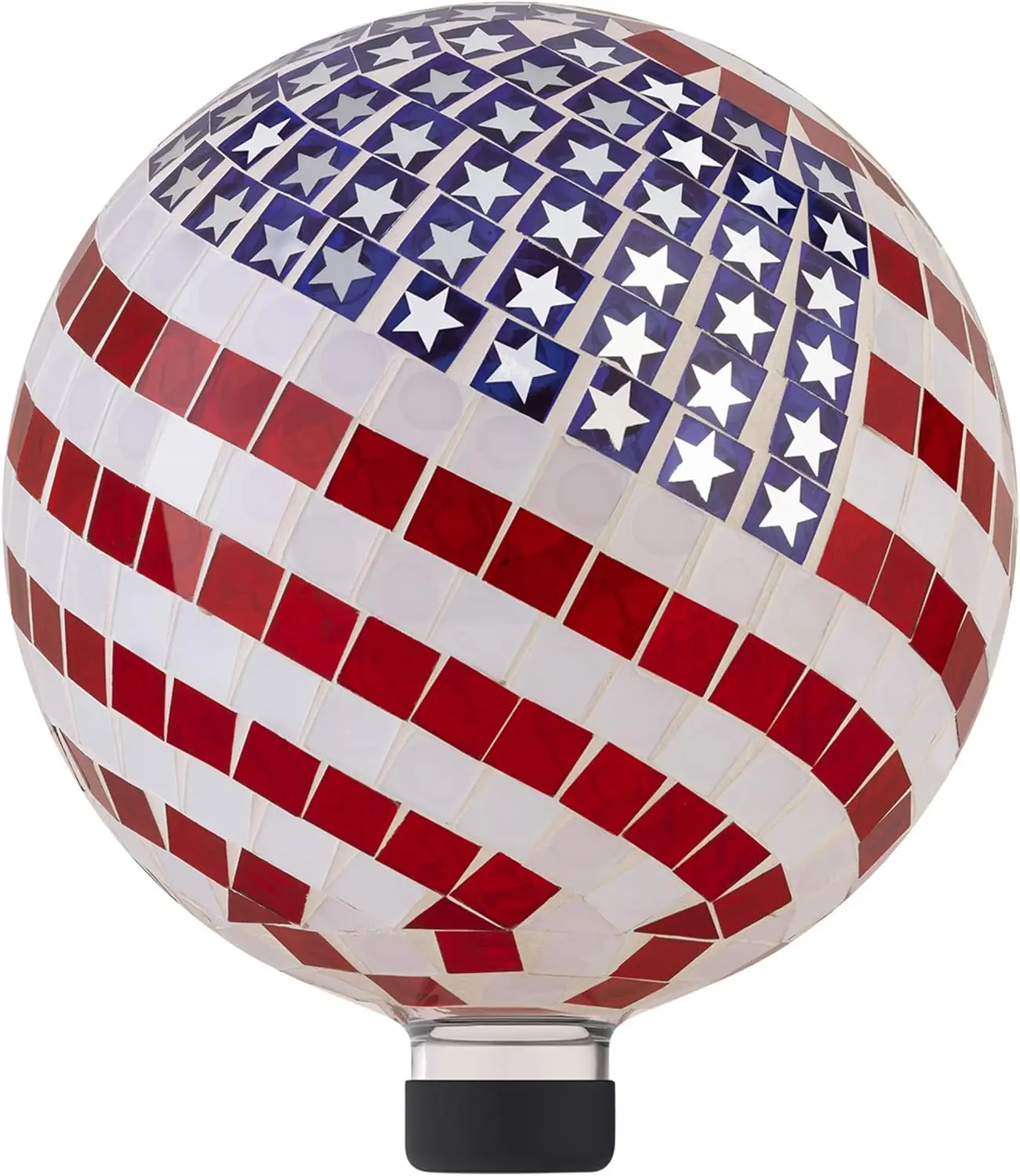 10 Inch Glass Mosaic Gazing Globe for Garden Patio Yard Decoration, Patriotic American Flag Design
10 Inch Glass Mosaic Gazing Globe for Garden Patio Yard Decoration, Patriotic American Flag Design