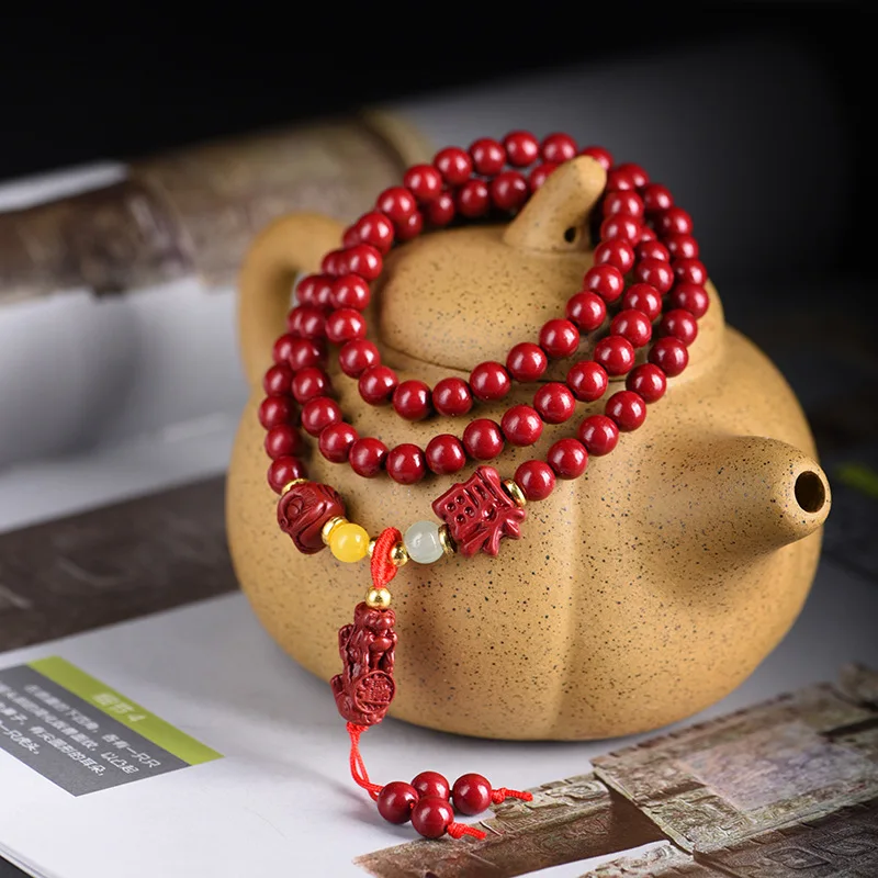 Нишевый дизайн, браслет из киновари с несколькими петлями Pixiu, привлекающий богатство, благословение, BFF, ювелирные изделия для рук, коллекционный подарок
Нишевый дизайн, браслет из киновари с несколькими петлями Pixiu, привлекающий богатство, благословение, BFF, ювелирные изделия для рук, коллекционный подарок