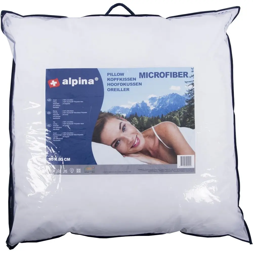 White Microfiber Pillow, Standard Size, 80x80x15 cm
White Microfiber Pillow, Standard Size, 80x80x15 cm
