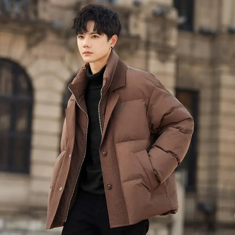 Мужская утепленная зимняя куртка с двойным воротником, наполненная белым пухом, новинка 2024 года, молодежная верхняя одежда
Мужская утепленная зимняя куртка с двойным воротником, наполненная белым пухом, новинка 2024 года, молодежная верхняя одежда