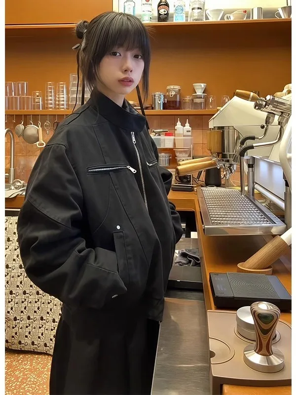 Large Size Second Generation Harlequin Jaet Men's Spring Autumn American Retro Waed Canvas Couple's Stand Collar ort Co...
Large Size Second Generation Harlequin Jaet Men's Spring Autumn American Retro Waed Canvas Couple's Stand Collar ort Co...