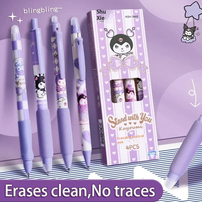 Sanrio 12Pcs Erasable Gel Pen Cartoon Set Kuromi Handle Cute Sponge Sheath 0.5Mm Blue Black Press Pen Students Learn Stationery
Sanrio 12Pcs Erasable Gel Pen Cartoon Set Kuromi Handle Cute Sponge Sheath 0.5Mm Blue Black Press Pen Students Learn Stationery