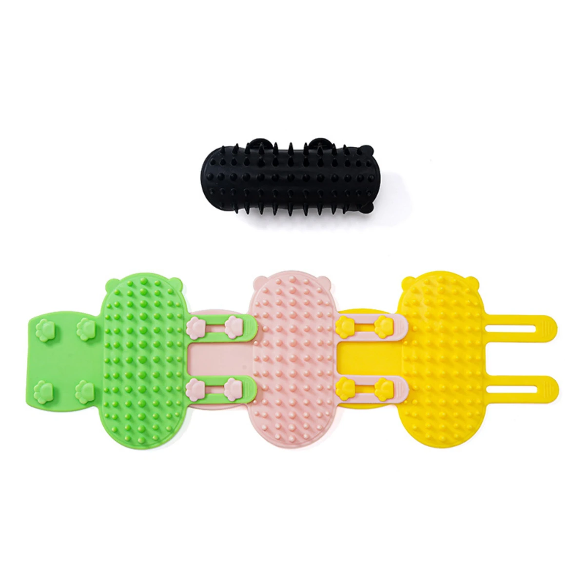 Pet cat grooming device for relieving boredom, wall corner massage, brushing, petting, teasing, and itching
Pet cat grooming device for relieving boredom, wall corner massage, brushing, petting, teasing, and itching