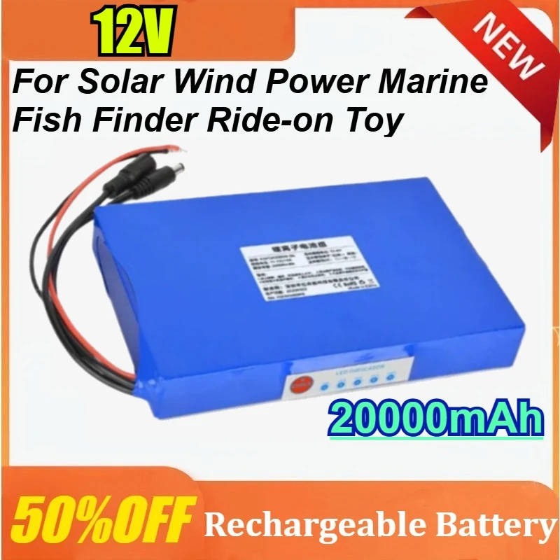 12V 20Ah for Solar Wind Power Marine Fish Finder Ride-on Toy Lithium Rechargeable Battery with 3A US Charger
12V 20Ah for Solar Wind Power Marine Fish Finder Ride-on Toy Lithium Rechargeable Battery with 3A US Charger