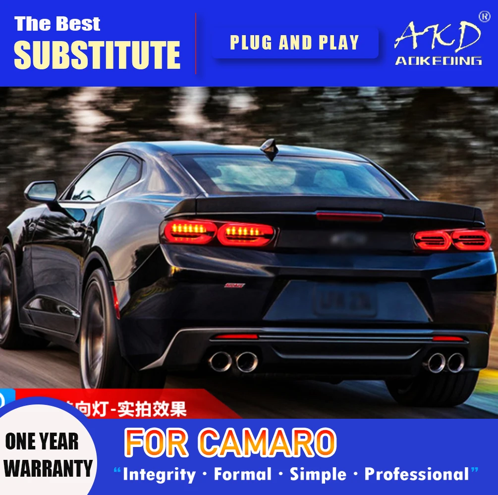 Задний фонарь AKD для Chevrolet Camaro, светодиодный задний фонарь 2016-2018 Camaro, задний противотуманный тормозной сигнал, автомобильные аксессуары
Задний фонарь AKD для Chevrolet Camaro, светодиодный задний фонарь 2016-2018 Camaro, задний противотуманный тормозной сигнал, автомобильные аксессуары