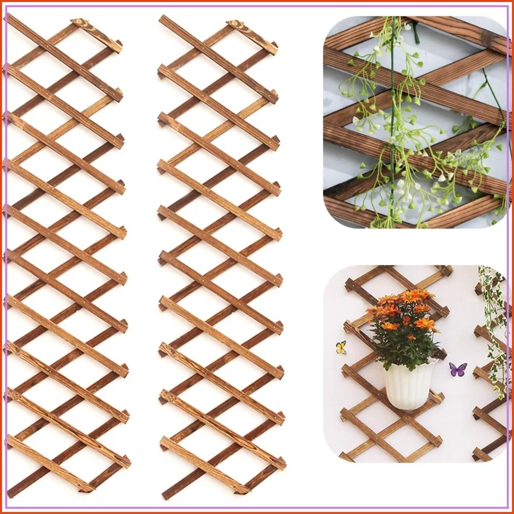 Expandable Wood Lattice Wall Planter - 2 Pack Hanging Plant Trellis for Indoor Room Decor
Expandable Wood Lattice Wall Planter - 2 Pack Hanging Plant Trellis for Indoor Room Decor