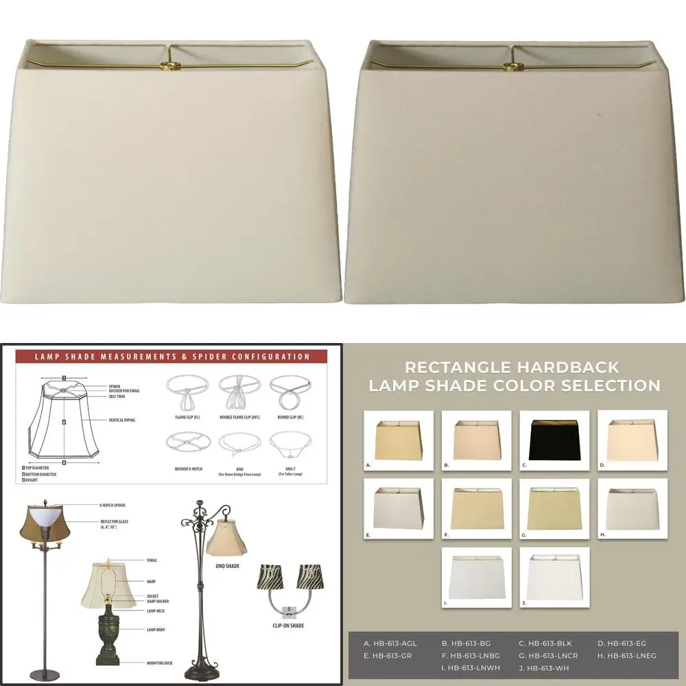 Rectangle Linen Eggshell Hardback Lamp Shade - 5x10x8x12, Large 9.5 Height, Elegant Rectangular Design
Rectangle Linen Eggshell Hardback Lamp Shade - 5x10x8x12, Large 9.5 Height, Elegant Rectangular Design