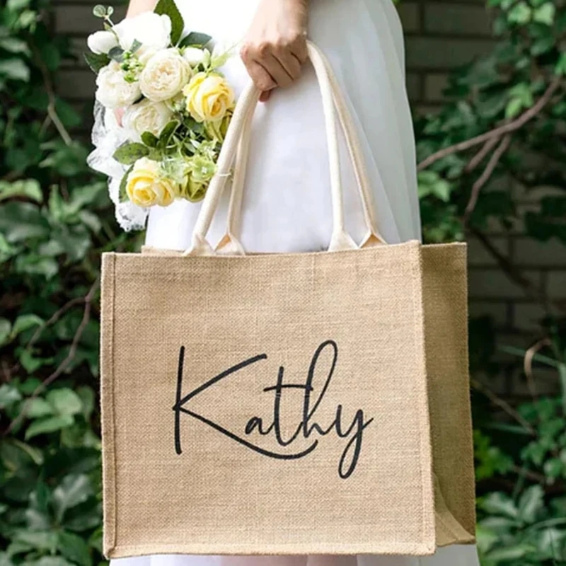 PERSONALIZED Tote Bag For Bridesmaid, Best Wedding Welcome Bag Beach Jute Gift, Personalised Burlap Tote Bridesmaid Gift Bags
PERSONALIZED Tote Bag For Bridesmaid, Best Wedding Welcome Bag Beach Jute Gift, Personalised Burlap Tote Bridesmaid Gift Bags