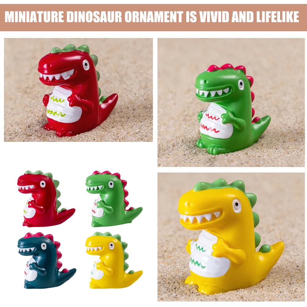 4 Pcs Mini Dinosaur Figurines Resin Small Dinosaurs Micro L scape Garden Decoration scape Models Cartoon Statues
4 Pcs Mini Dinosaur Figurines Resin Small Dinosaurs Micro L scape Garden Decoration scape Models Cartoon Statues