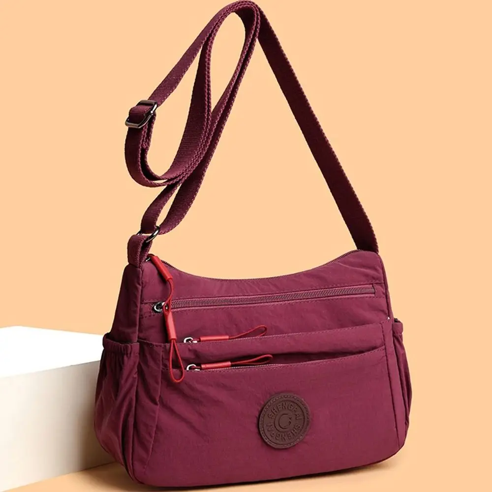 Adjustable Strap Crossbody Shoulder Bag Casual Multi-Layer Nylon Bag Solid Color Waterproof Travel Purse
Adjustable Strap Crossbody Shoulder Bag Casual Multi-Layer Nylon Bag Solid Color Waterproof Travel Purse