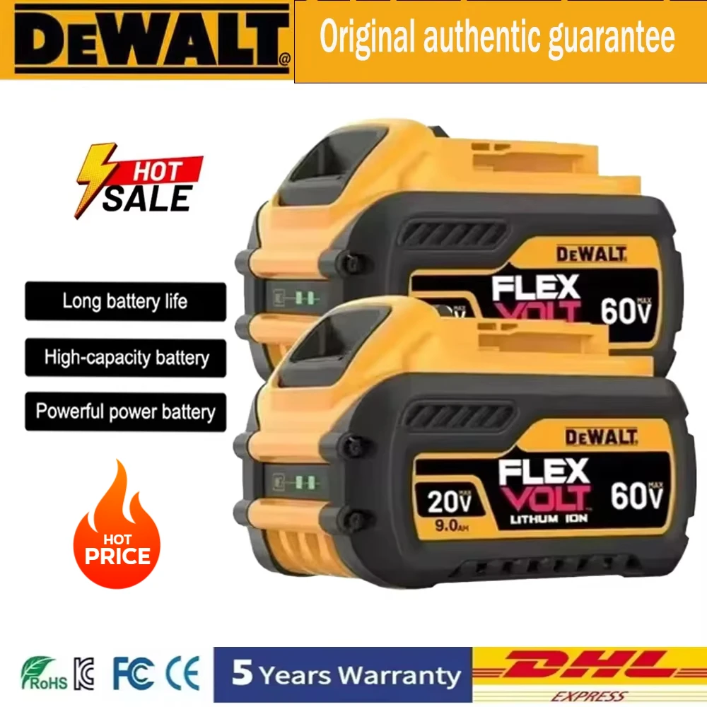 Original Dewalt 220V DCB206, DCB205, DCB200, DCB609 power tool batteries, Dewalt 20V 60V 9.0Ah rechargeable battery&charger,
Original Dewalt 220V DCB206, DCB205, DCB200, DCB609 power tool batteries, Dewalt 20V 60V 9.0Ah rechargeable battery&charger,