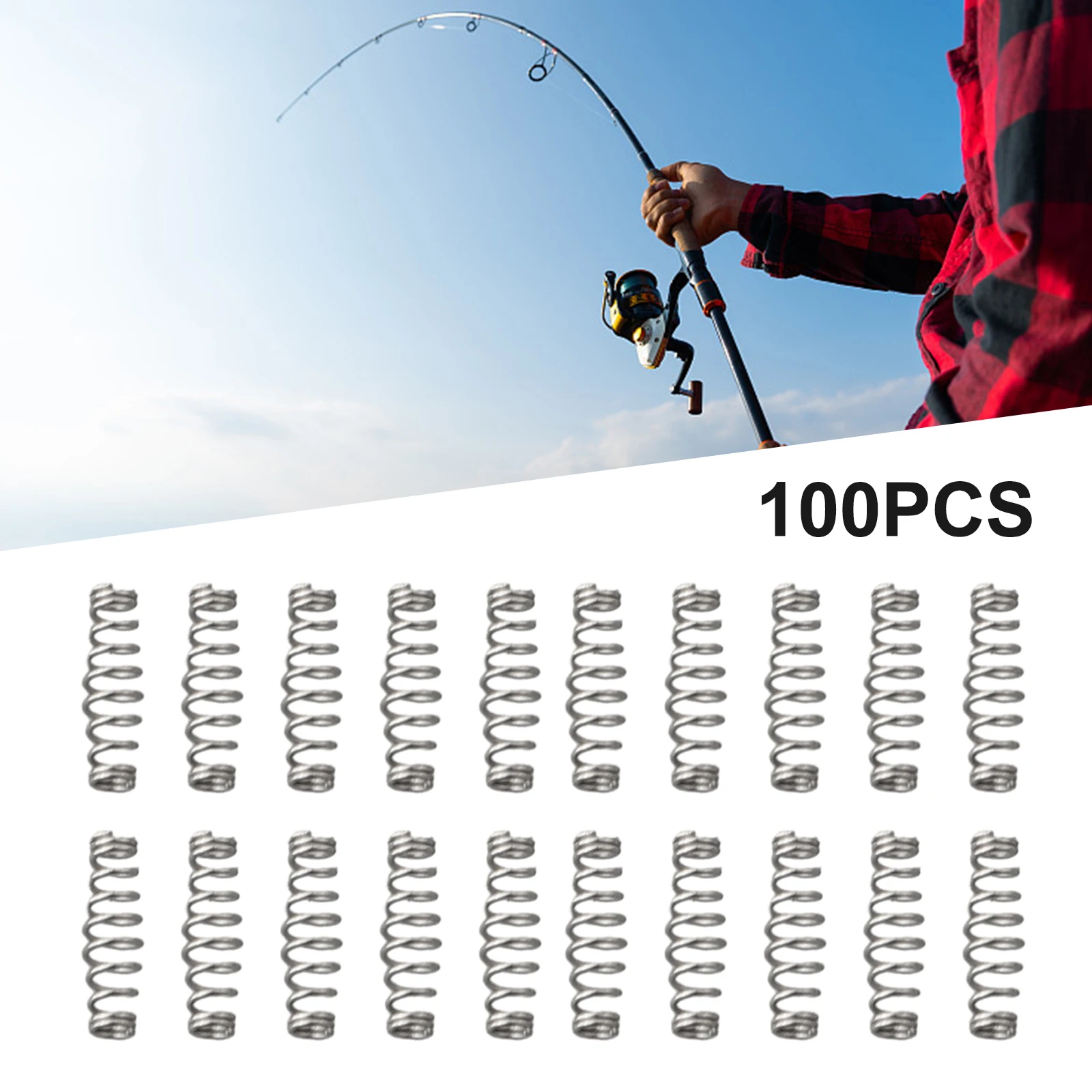 100pcs/Bag Hook Spring Stainless Steel Fish Hook Spring Bait Feeder Lure Trap Accessories Fishbait Feeder Tackle
100pcs/Bag Hook Spring Stainless Steel Fish Hook Spring Bait Feeder Lure Trap Accessories Fishbait Feeder Tackle