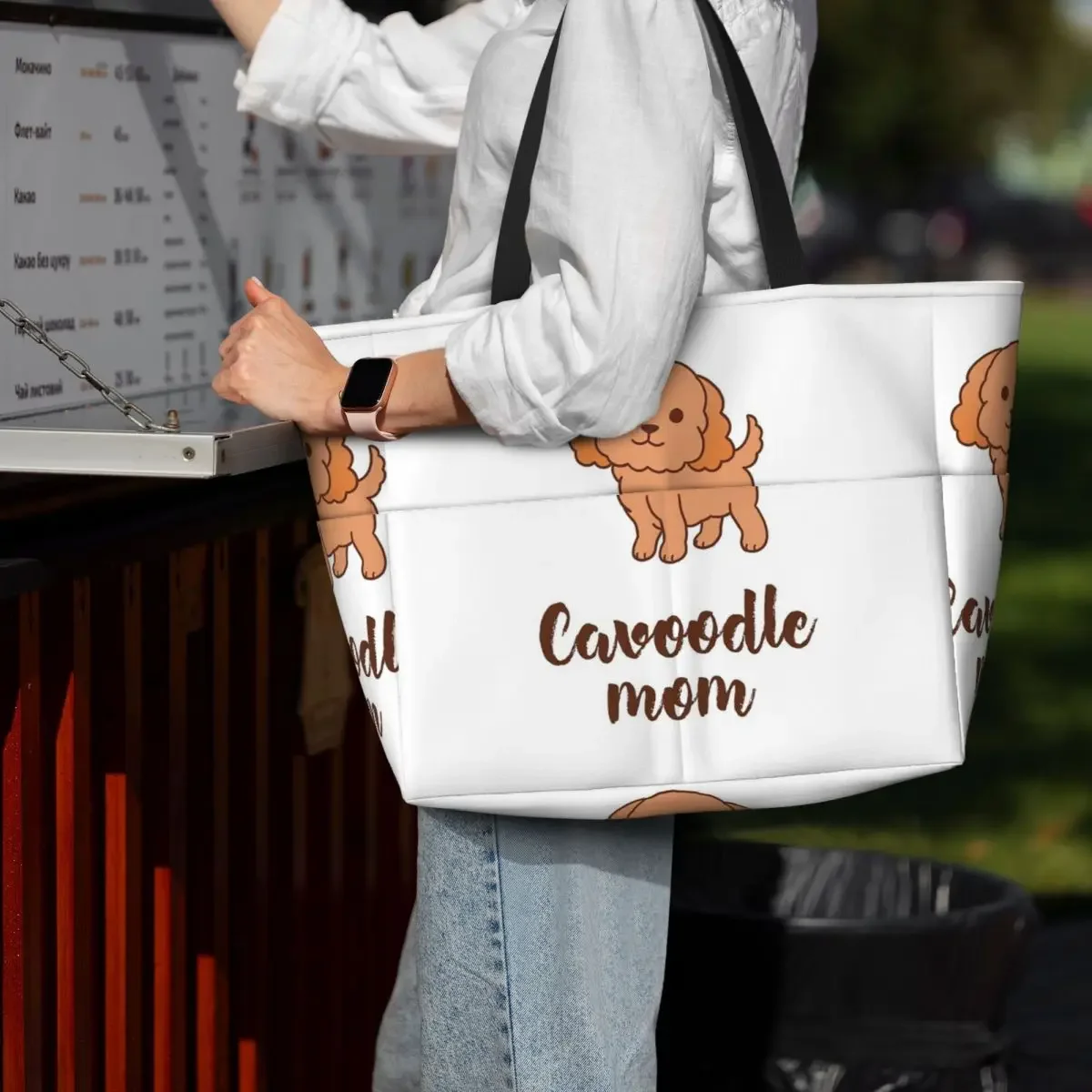 Пляжная сумка Cavoodle Dog Mom, спортивная сумка для спортзала, йоги, большая сумка-тоут, женская дорожная сумка, сумка для фитнеса
Пляжная сумка Cavoodle Dog Mom, спортивная сумка для спортзала, йоги, большая сумка-тоут, женская дорожная сумка, сумка для фитнеса