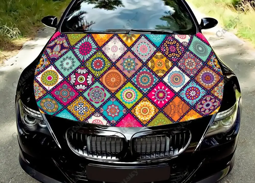 Ethnic Tiles Pattern Car Hood Vinyl Stickers Wrap Vinyl Film Engine Cover Decals Sticker Universal Car Hood Protective Film
Ethnic Tiles Pattern Car Hood Vinyl Stickers Wrap Vinyl Film Engine Cover Decals Sticker Universal Car Hood Protective Film