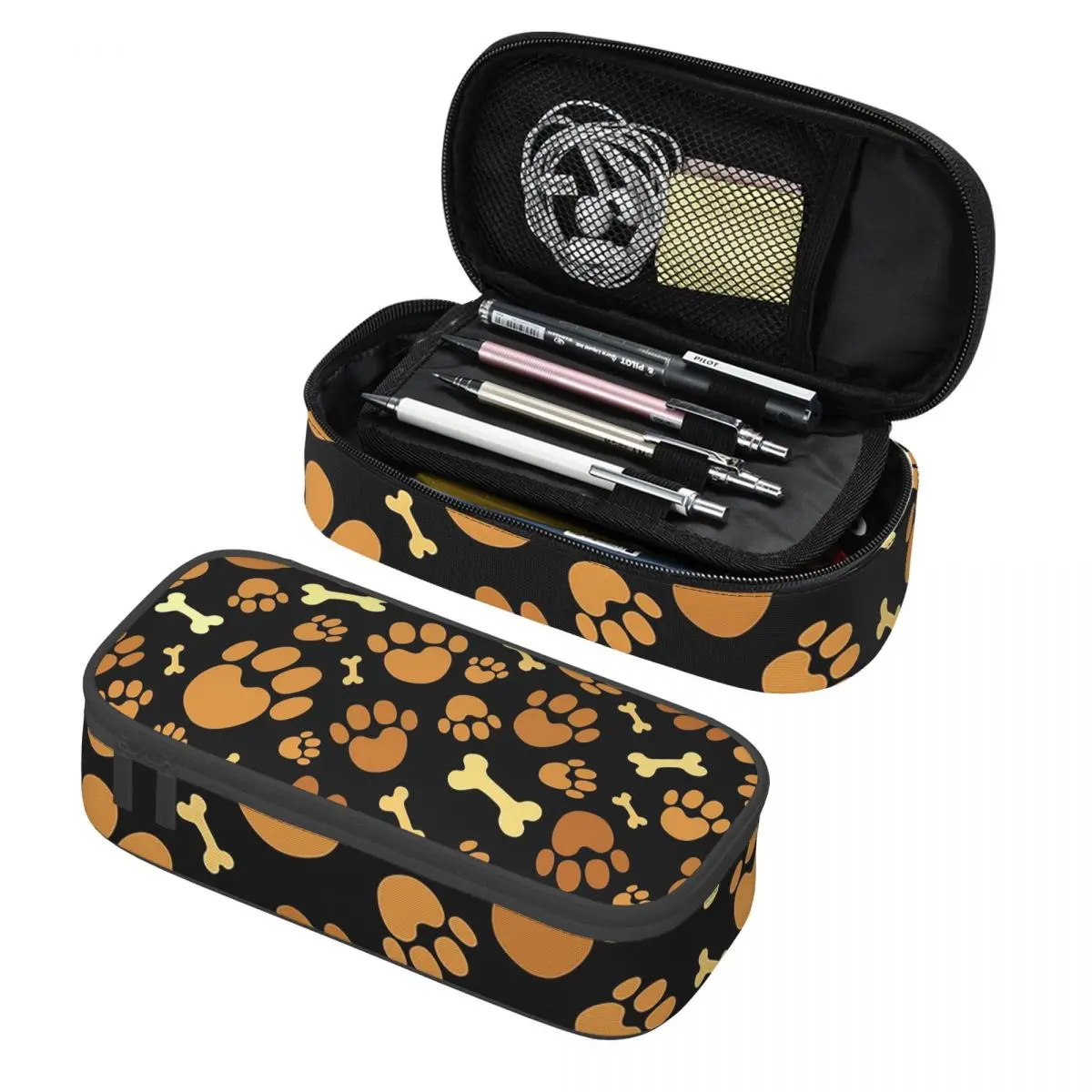 Dog Paw And Skull Bone Pattern Pencil Cases for Student Pen Box Pencil Bag Large Capacity Pencil Pouch Pen Holder
Dog Paw And Skull Bone Pattern Pencil Cases for Student Pen Box Pencil Bag Large Capacity Pencil Pouch Pen Holder