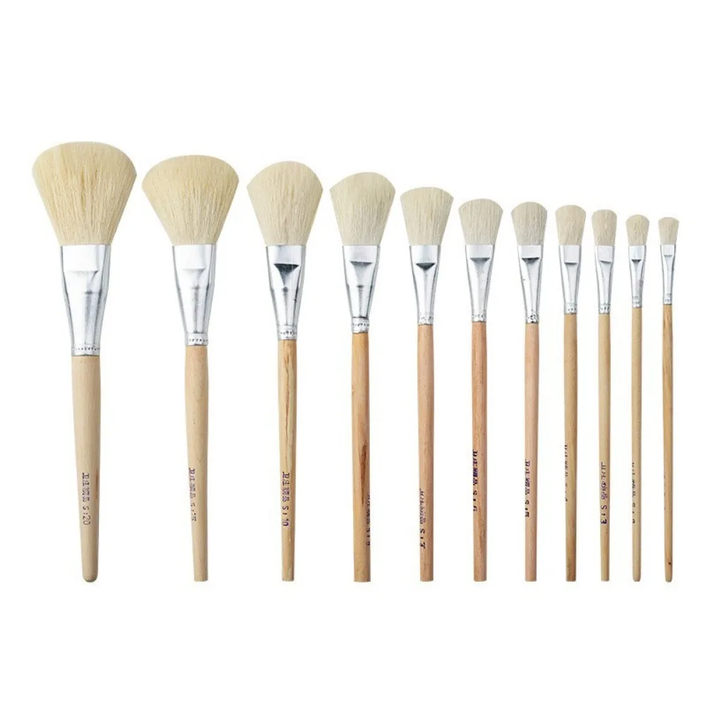Soft Goat Hair Painting Pen Reusable Wood Color Goat Hair Mop Brush High Quality Versatile Blend Mop Brush Set
Soft Goat Hair Painting Pen Reusable Wood Color Goat Hair Mop Brush High Quality Versatile Blend Mop Brush Set