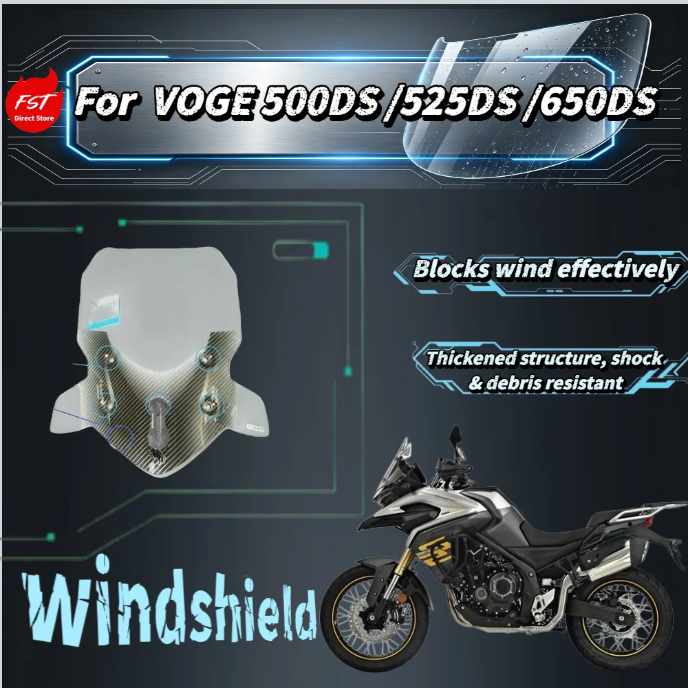 For VOGE 500DS 525DS 650DS Motorcycle Windshield Heightened Widened With Winglet Windproof Deflector
For VOGE 500DS 525DS 650DS Motorcycle Windshield Heightened Widened With Winglet Windproof Deflector