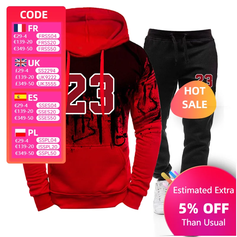 Mens Tracksuit Sports Printing Casual Hooded Sweatshirts+Pants 2 Piece Set Jogging Clothing Splash-ink Suit Hot Sales Menswear
Mens Tracksuit Sports Printing Casual Hooded Sweatshirts+Pants 2 Piece Set Jogging Clothing Splash-ink Suit Hot Sales Menswear
