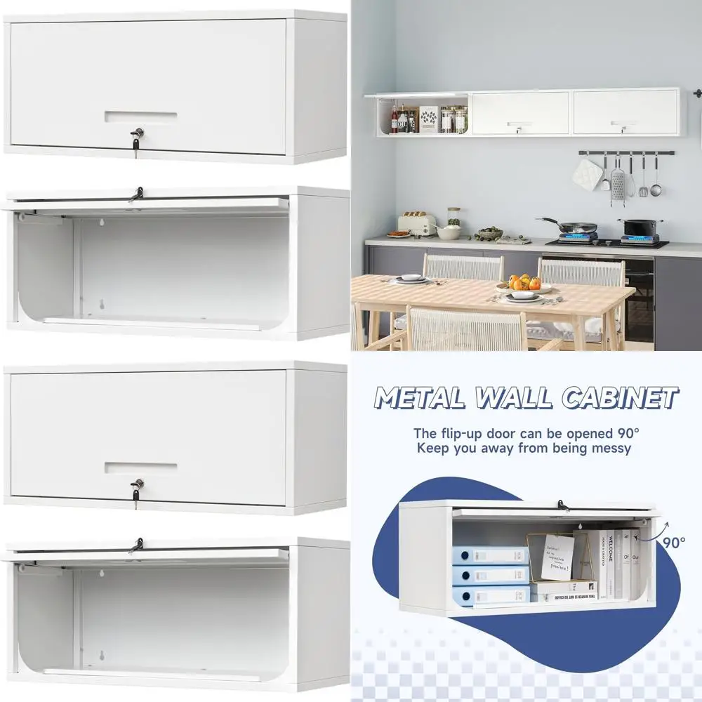 Настенный шкаф для хранения с откидной дверцей для гаража, склада, дома и офиса — белый, требуется сборка
Настенный шкаф для хранения с откидной дверцей для гаража, склада, дома и офиса — белый, требуется сборка