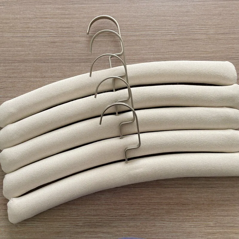 Adult Canvas Fabric Covered Hanger Non Slip Seamless Cloth Wrapped Clothes Hanger Household Garment Hanger For Home 5pcs
Adult Canvas Fabric Covered Hanger Non Slip Seamless Cloth Wrapped Clothes Hanger Household Garment Hanger For Home 5pcs