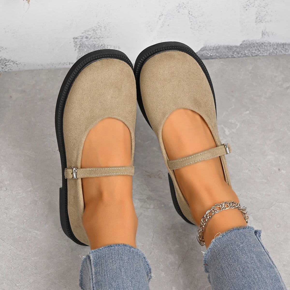 Женские туфли без каблука, удобная обувь для прогулок, модные повседневные туфли, элегантные туфли Мэри Джейн, роскошная обувь.
Женские туфли без каблука, удобная обувь для прогулок, модные повседневные туфли, элегантные туфли Мэри Джейн, роскошная обувь.