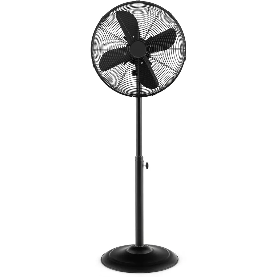 16-Inch Metal Pedestal Fan Industrial Metal Standing Fan with Adjustable Height 3 Speeds 75 Oscillation 20 Head Tilt Floor Fan
16-Inch Metal Pedestal Fan Industrial Metal Standing Fan with Adjustable Height 3 Speeds 75 Oscillation 20 Head Tilt Floor Fan
