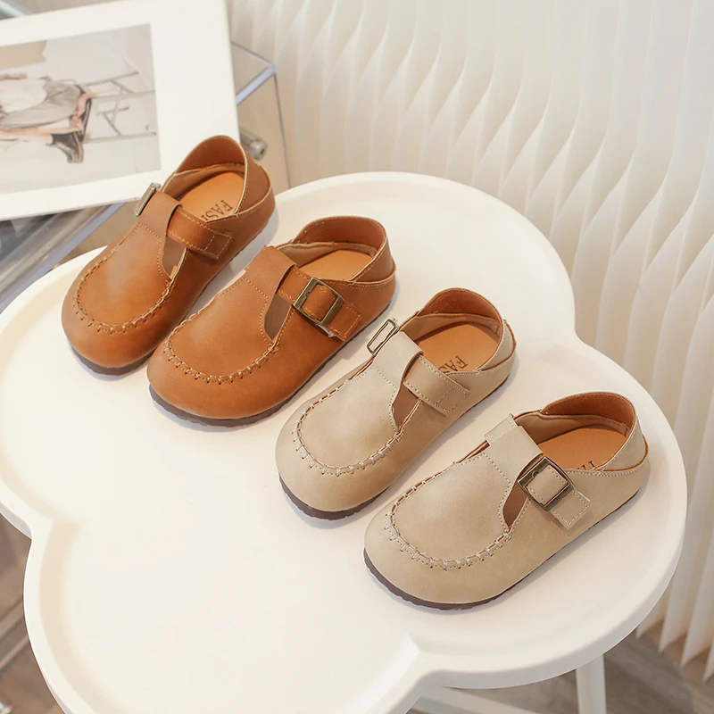 Girls Summer Casual Birken Shoes PU Leather Children's Fashion Hundred Non-slip Flat Shoes Simple Retro Baby Casual Shoes 21-30
Girls Summer Casual Birken Shoes PU Leather Children's Fashion Hundred Non-slip Flat Shoes Simple Retro Baby Casual Shoes 21-30