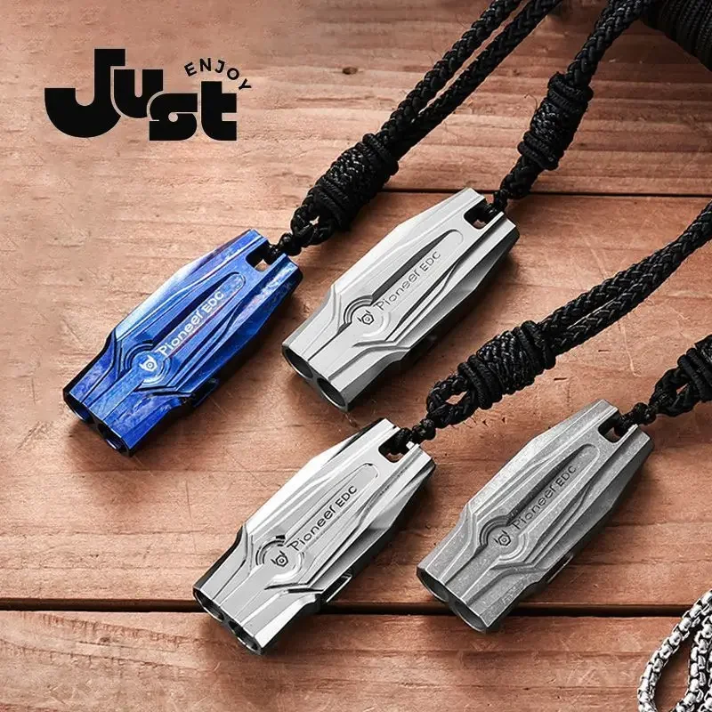 Titanium Alloy High Decibel Double Tube Whistle Camping Survival Portable Multifunctional EDC Whistle Outdoor Survival Equipment
Titanium Alloy High Decibel Double Tube Whistle Camping Survival Portable Multifunctional EDC Whistle Outdoor Survival Equipment