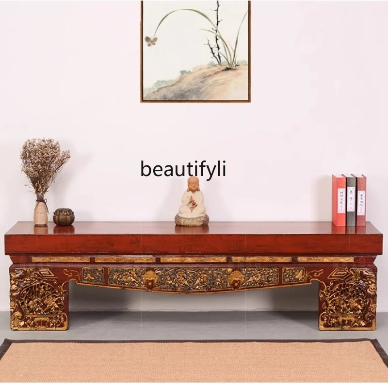 Old elm bench Ming and Qing classical furniture bench antique carved solid wood retro dining stool
Old elm bench Ming and Qing classical furniture bench antique carved solid wood retro dining stool