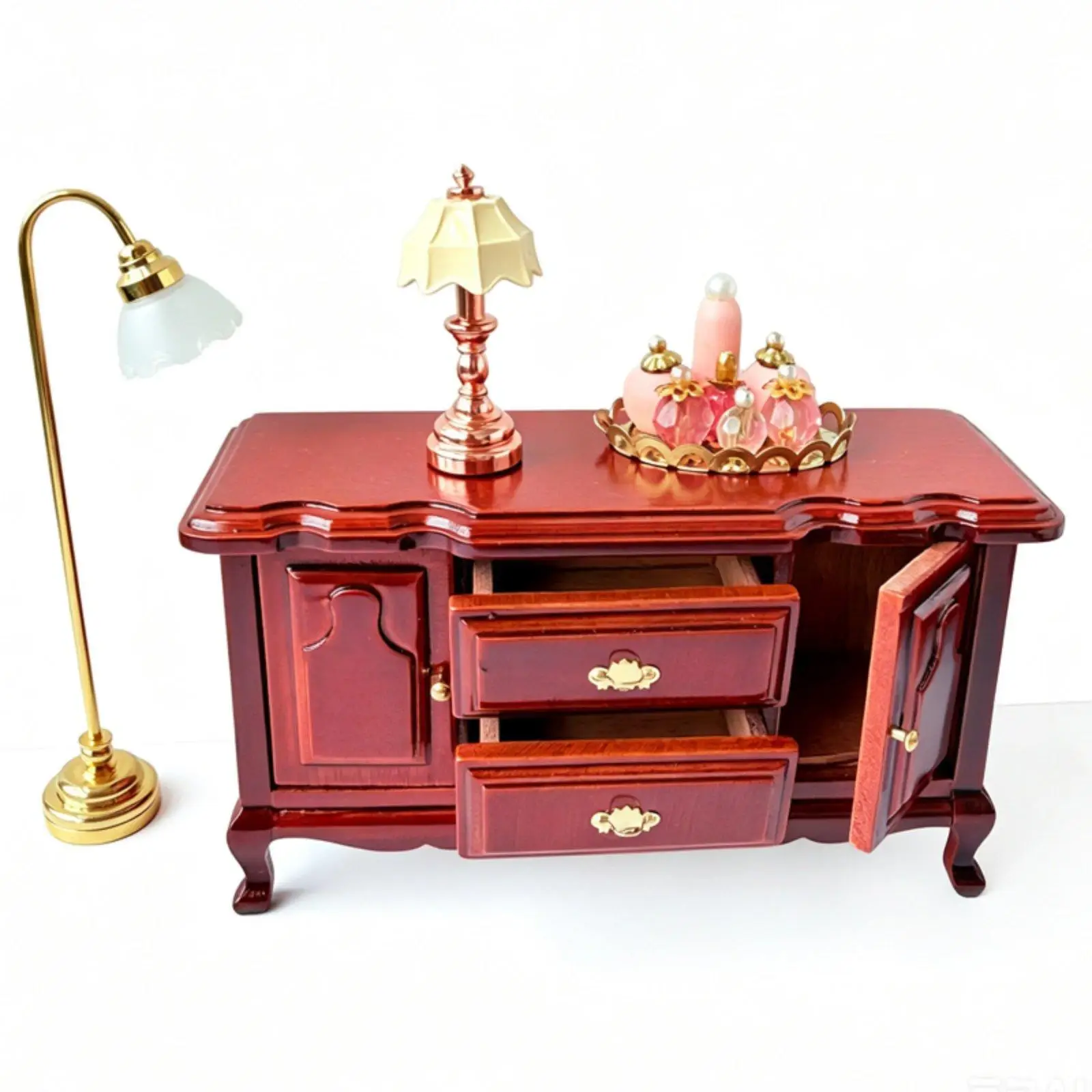 1/12 Scale Dollhouse Side Cabinet Chest of Drawers Wooden Miniature Furniture for DIY Scene
1/12 Scale Dollhouse Side Cabinet Chest of Drawers Wooden Miniature Furniture for DIY Scene